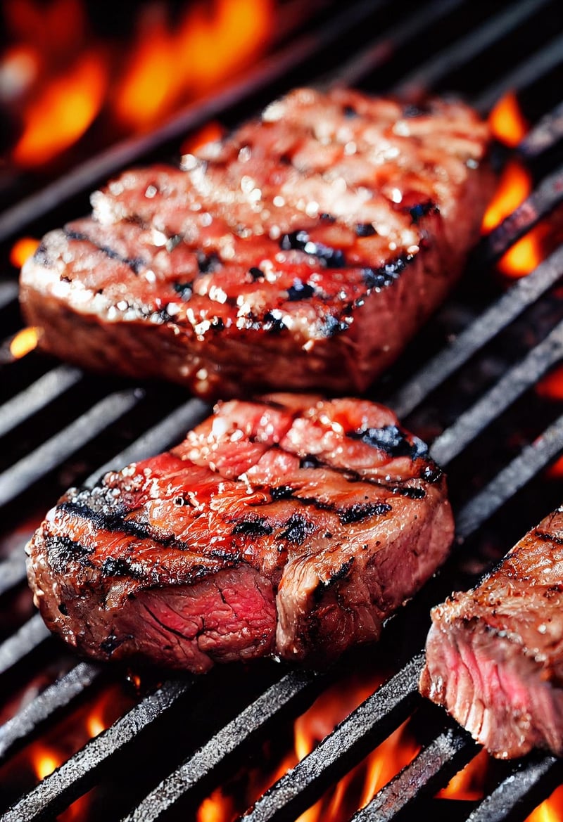 Sizzling steaks
